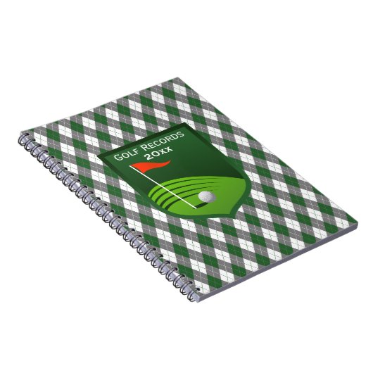 Yearly Golf Records notebook Notitieboek (Rechterzijde)