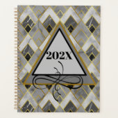 Yearly Modern Marble  Date Planner (Voorkant)