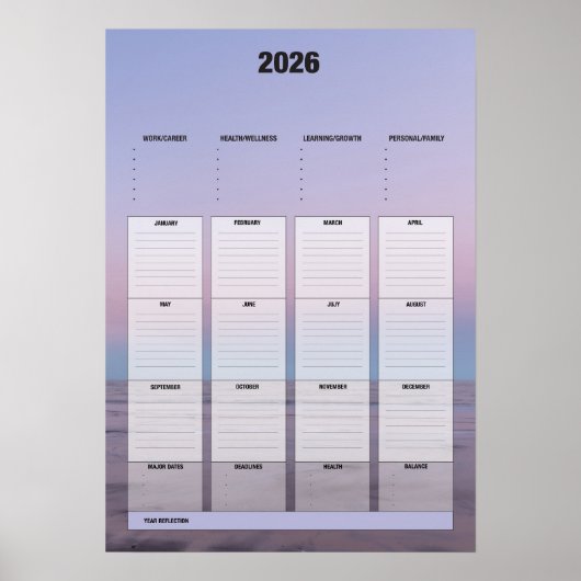 Yearly Planner Poster (Voorkant)