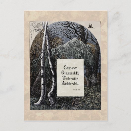 Yeats "L'Enfant Volé" Carte Postale Victorienne (Devant)