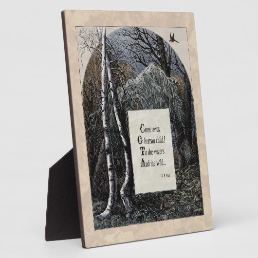 Yeats "L'Enfant Volé" Plaque Victorienne 8x10 Art (Côté)