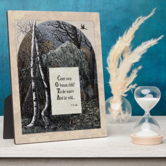 Yeats "L'Enfant Volé" Plaque Victorienne 8x10 Art (Côté)