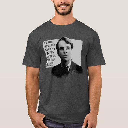 Yeats Sober mannen T-shirt (Voorkant)