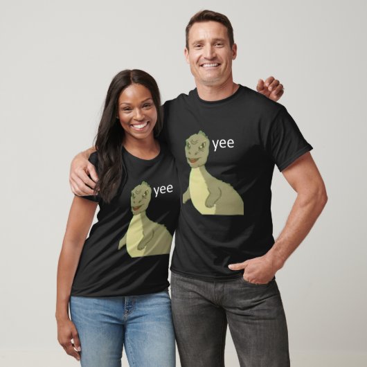 Yee dinosaur maym ^ (version 1, video quality, whi t-shirt (Unisex)