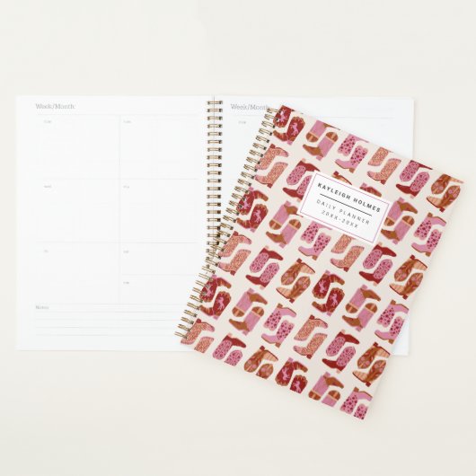 Yee Haw Cowgirl Soft Cover Planner (Devant avec enveloppe)
