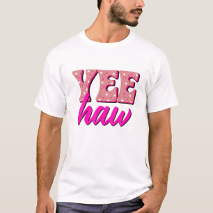 Yee Haw Howdy Retro Rodeo Western land Zuid T-shirt