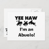 Yee Haw Ik ben een Abuelo T-shirts en geschenken Briefkaart (Voorkant / Achterkant)