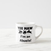 Yee Haw Ik ben een Abuelo T-shirts en geschenken Espresso Kop (Rechts)