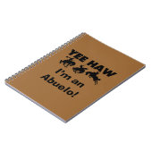 Yee Haw Ik ben een Abuelo T-shirts en geschenken Notitieboek (Linkerzijde)