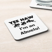 Yee Haw Ik ben een Abuelo T-shirts en geschenken Onderzetter (Linkerzijde)