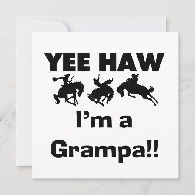 Yee Haw Ik ben een Grampa T-shirts en geschenken (Voorkant)