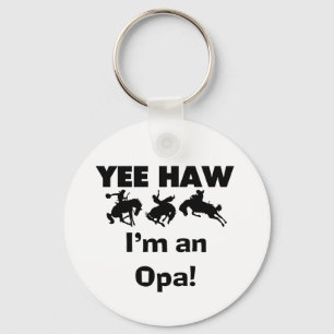 Yee Haw Ik ben een Opa T-shirts en geschenken Sleutelhanger
