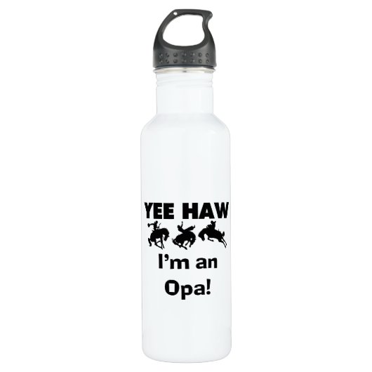 Yee Haw Ik ben een Opa T-shirts en Waterfles (Voorkant)
