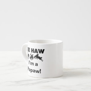 Yee Haw Ik ben een Papaw Tshirts en geschenken Espresso Kop