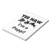 Yee Haw Ik ben een Poppi T-shirts en geschenken Notitieblok (Gedraaid)