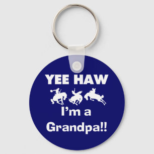 Yee Haw Ik ben opa T-shirts en cadeautjes Sleutelhanger
