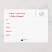 Yee Haw ! Invitation baby shower à thème occidenta (Dos)