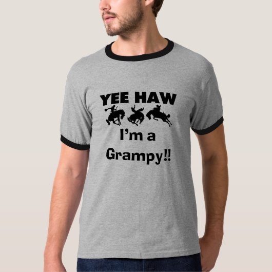 Yee Haw Je suis un T-shirts Grampy et des cadeaux (Devant)