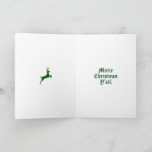 Yee Haw Kerstmis Feestdagen Kaart (Binnen)