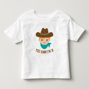 Yee Haw, Schattige Kleine Cowboy is 3 Kinder Shirts