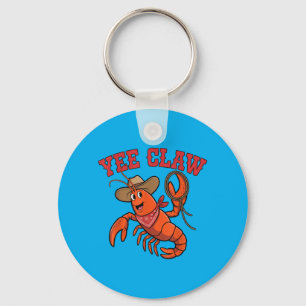 Yee Klauw Cowboy Kreeft Leuke Ontwerp Voor Zeevruc Sleutelhanger