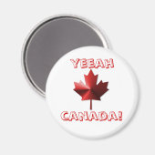 Yeeah Canada Drapeau Aimant feuille d'érable (Recto/Verso)