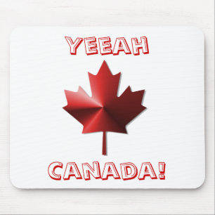 Yeeah Canada Flag Maple Leaf Mousepad Muismat