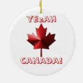 Yeeah Canada Flag Maple Leaf Ornament (Achterkant)
