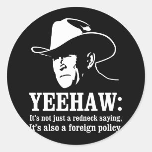 Yeehaw: Buitenlands beleid voor de toekomst Ronde Sticker