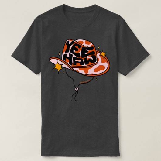 Yeehaw Cowboy Pet T-shirt (Design voorkant)