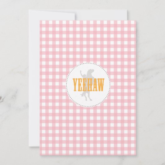 Yeehaw ! Invitation à la fête d'anniversaire de la (Dos)