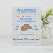 YEEHAW ! Invitation pour une fête d'anniversaire d (Debout devant)