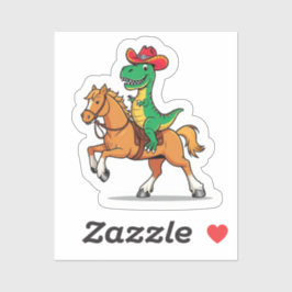 Yeehaw-Saurus Rex-Sticker Sticker