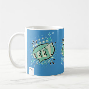 YEET Comic Speech Bubble Funny Meme Light Green Koffiemok