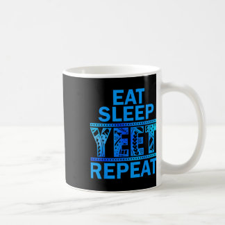 Yeet Kleding Mannen Grappig Gezegde Eet Slaap R Koffiemok