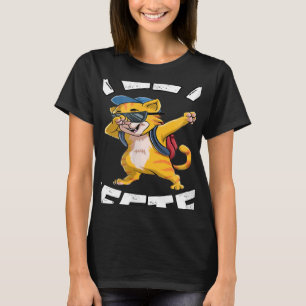 Yeet Or Be Yeeted Cool Cat Dabbing Back To School T-shirt