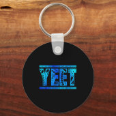 Yeet Tribal Art Funny Quote For Men Boys Kids Wome Sleutelhanger (Voorkant)