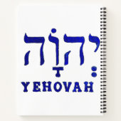 YEHOVAH Spiral notebook Notitieboek (Achterkant)