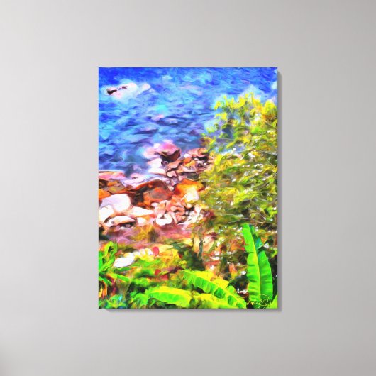 Yelapa Schilderachtig Uitzicht 0819 art. Canvas Afdruk (Voorkant)