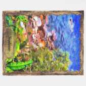 Yelapa Schilderachtig Uitzicht 0819 Fleece Deken (Voorkant (Horizontaal))