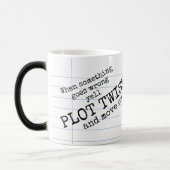 "Yell PLOT TWIST ! & Aller à" Mug de Morphage (Gauche)