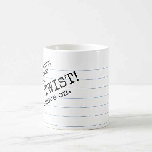 "Yell PLOT TWIST ! & Aller à" Mug de Morphage (Centre)
