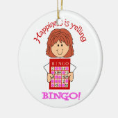Yelling Bingo Keramisch Ornament (Links)