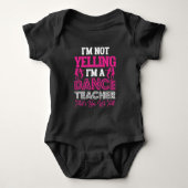 Yelling Danser Teacher Dance Instructor Romper (Voorkant)