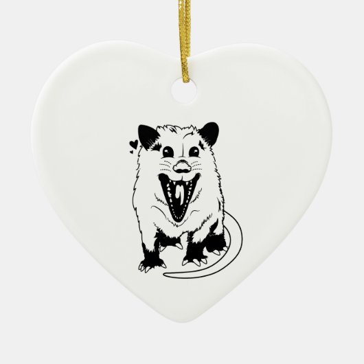 Yelling Possum Keramisch Ornament (Voorkant)