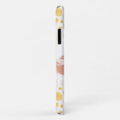 Yello en Oranje Abstract Patroonmonogram Case-Mate iPhone Case (Achterkant/rechts)