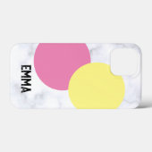 Yello en Pink Ombre met jouw naam Gepersonaliseerd Case-Mate iPhone Case (Achterkant (horizontaal))