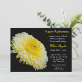 Yello et invitation florale de partie de retraite (Debout devant)