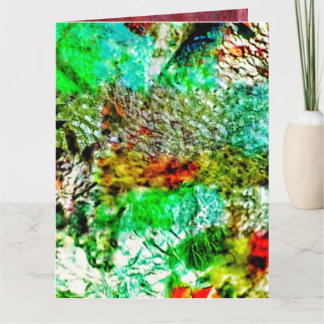 Yellow abstract Folded Greeting Card,Mild yellow  Kaart