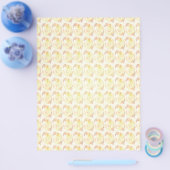 Yellow Abstract Roses Bulk Scrapbook Paper Pages Flyer (Enkel)